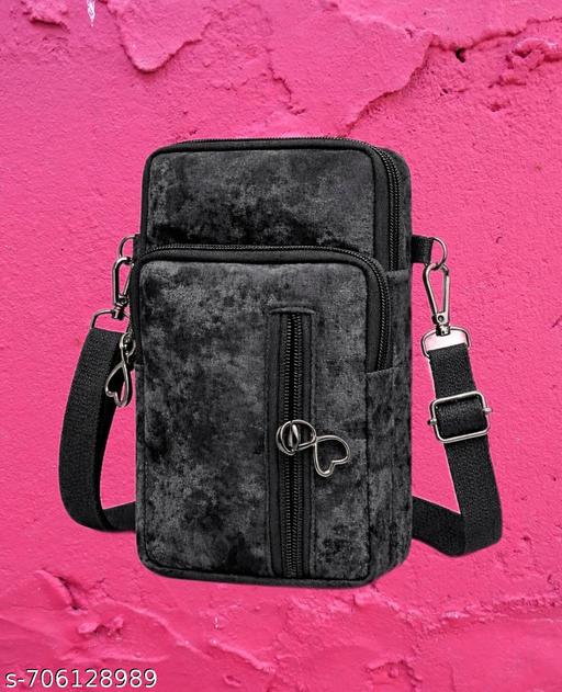 CHAMBYALVelvet Mobile Sling Adaptable Cell Phone Purse - Perfect for Running, Travel, Daily Use 77 Pack of 1