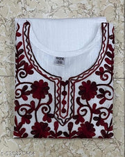 Cotton embroidery kurti