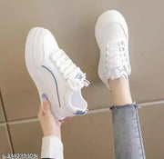 LOVINA, Women's Synthetic , White Casual Sneakers Shoes