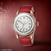Dual Time Date Display Radium Dial Magnetic Belt Analog Watch,ONIR Premium Quality Quartz Analog Watch for Men, Glass Date Display Dial,