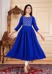 Anarkali Gown embroidry