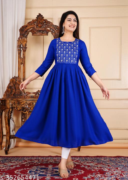 Anarkali Gown embroidry