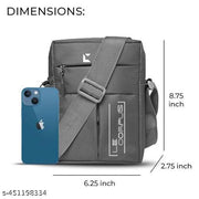 Sling Bag for Men and Women for office, travel and casual use with inner Pocket and Adjustable Strap, Utility Storage Side bag