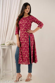 Designer Frontslit kurti For Women