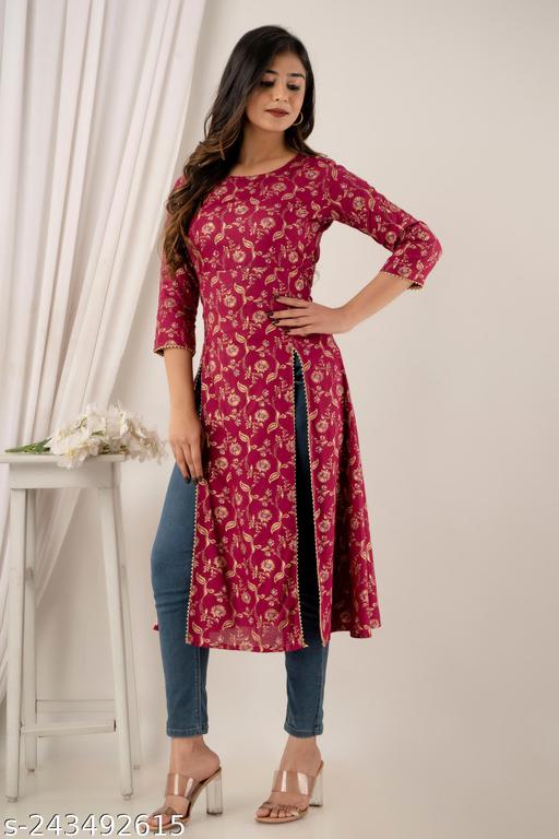 Designer Frontslit kurti For Women