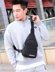 Cross Body Bag for Men, Stylish Shoulder Bag Chest Bags for travel CHEST BAG (BLACK