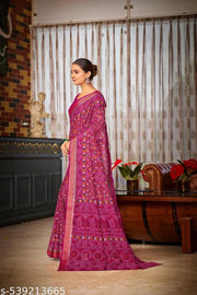 PURE Heavy MUL MUL Cotton printed saree