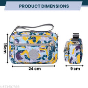 Crossbody Purse for Women, Nylon Waterproof Shoulder Purse, Messenger and travelling Bag Lightweight, Long Strap