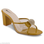 Women Yellow block Heel