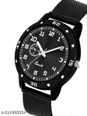 Ulysses Savannah Edition Watch for Men Watches Men's Watch for Boys Watch Stylish Branded All Black Color New Model Analogue Attractive Silicone Strap Analog Watch