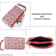WILDAUK  Casual, Formal, Party Cream Butterfly Print Clutch