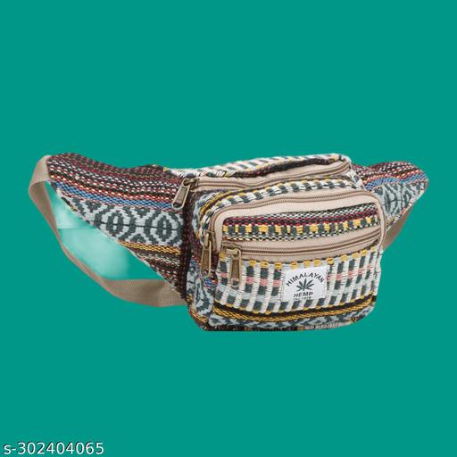 KRYSTAL Handicraft Waist Bag Fashion Women Man Metallic Shiny Bum bags for Ladies Festival Fanny Pack Lightweight Hip Pouch Waist Travel Bag Belt Bags (Multicolour) Pack of 1