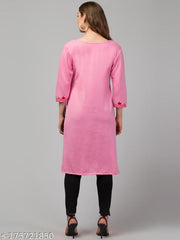 Woollen embroidery aari work kurti
