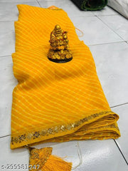BANDHANI SAREE , BANDHEJ SAREE , BANDHNI SAREES , PURE GEORGETTE SAREES , SOFT GEORGETTE SAREES , NEW TRENDING SAREES , SAREES UNDER 399 , LEHARIYA SAREES , PLANE SAREES
