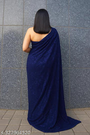 New Stylish Bollywood Georgette Sequince Saree For Women