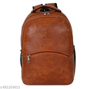 Unisex 25 Liters Laptop Backpack Bag Stylish Pu Leather School/College/Office & Travels