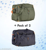 Men & Women's Cross Body Travel Sling Bag || Polyster Sling Bag || Cross Body Utility || Travel Bag || Office Business Messenger Bag || One Side Shoulder Bag for Men and Women Unisex || (Pack Of 2)