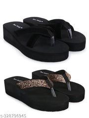 Two Soft Super Soft Quality Light Weight, Stylish & Comfortable Slippers / Flipflop for Women & Girls Combo of 2