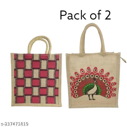 Jhola Lunch bag /Tote Bag Combo. (Pack of 2)