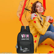 Backpack School Bag For Travel With Bottle Compartment | Trendy Water Resistant High Storage Bag For Men & Women | Boys & Girls Laptop Printed Backpack For College Gift