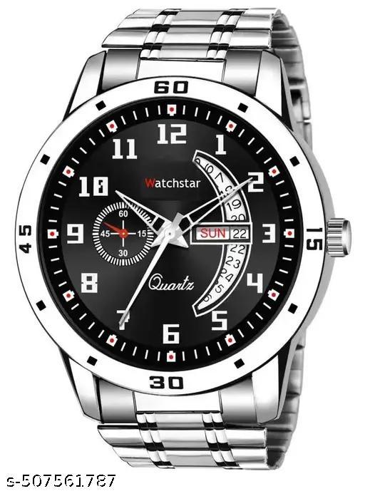 Men's Steel Chain White Men style Boys Hand Watch Gents 2023 Luxury Design Steel Chain New Model Analog Watch - For Boys