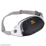 Nice Purse Stylish Crossbody Travel Bags Fanny Pack |Waist Pouch(WB-007-Black-White) Waist bag With adjustable strap pack of-1