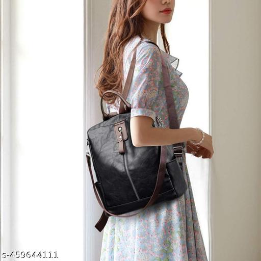 Small 9 L Backpack Backpack Cute Style Female Student Waterproof Anti Thief  (Brown)