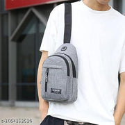 Men's Sling Bag Crossbody Chest Bag with Multiple Compartments