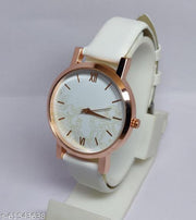 New Flower Designer Best Quality Leather Belt Analog Watches for Women