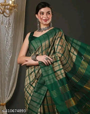 cotton silk saree with blouse