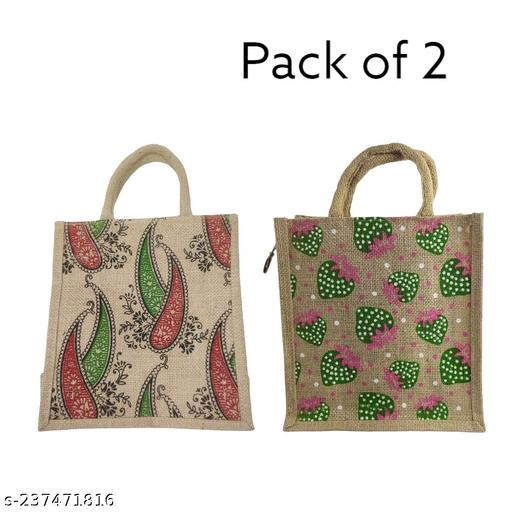 Jhola Lunch bag /Tote Bag Combo. (Pack of 2)