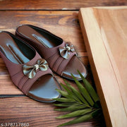 Flat Sandals Slipper for Women , Women's Fashion Sandal Faux Leather, Comfortable & Stylish Wedges Ideal for Casual & Formal Occasions, Comfortable Lycra Slippers For Women, Flats for Women Stylish Latest Girls Sandals