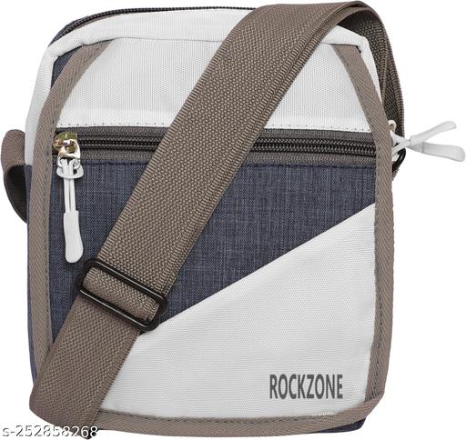 ZNW ENT GREY/WHITE SLING BODY CROSS BAG TIRCCHA CUT