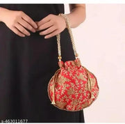 Embroidery Latest Colourful jaipuri Potli's for Women's Girls