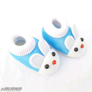Kids with fabulous desigins & colors booties  Baby shoes/ Baby Booties/ Booties/ New born baby shoes for baby boy and baby girl with fancy bunny comfortable and skin friendly pack of 3 pair