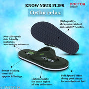 DOCTOR EXTRA SOFT D-32-Olive Men's Orthopaedic Diabetic Comfort Daily Use Slippers & Flipflops