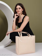 Carrylux Elegance Glossy Shimmer Synthetic Leather Oversized Tote Bag For Womens