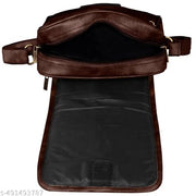 LOREM Brown Stylish Faux Leather Cross Body Sling Bag For Men SL02