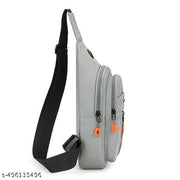 1pc Durable Chest Bag, Outdoor Mountaineering Cycling Travel Crossbody Bag, Small Lightweight Portable Waist Bag, Three-layer Large Capacity Fanny Pack