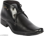 MRJ296 Men's Black Synthetic Leather Outdoor/walking/yoga Casual shoes