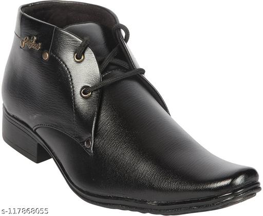 MRJ296 Men's Black Synthetic Leather Outdoor/walking/yoga Casual shoes