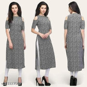 BANNI Women's A-line Kurti Crepe Kurta