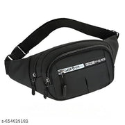 VALIJA Waist Bag for Men Women Grey | Travel Handy Hiking Running Pouch with Zipper | Adjustable Strap Fanny Pack for Documents Card Phone Earphone