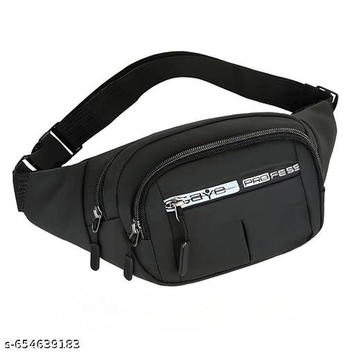 VALIJA Waist Bag for Men Women Grey | Travel Handy Hiking Running Pouch with Zipper | Adjustable Strap Fanny Pack for Documents Card Phone Earphone