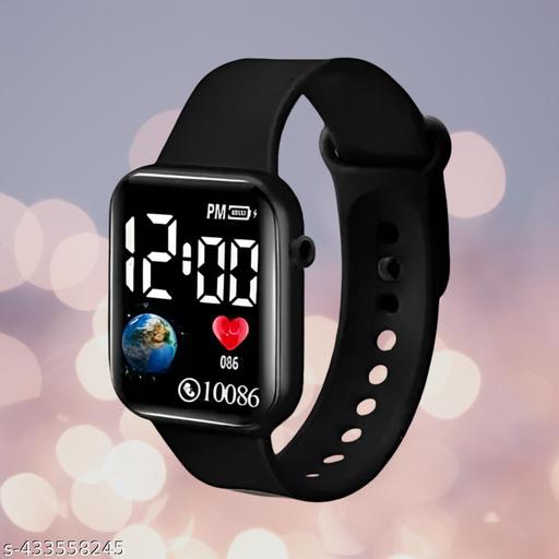 Fashionable Children Kids Digital Watches Sports Square Electronic Stylish Led Watch for Kids Boy Baby Girls Digital Watch for Kids Latest Trending Watches for Kids (Boys and Girls)