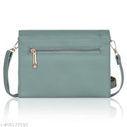 adjustable 5 zipper pocket with card holder premium stylish leather sling bag