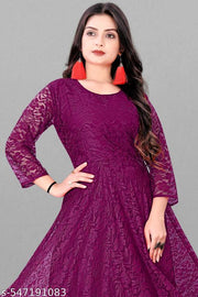 Elegant Net Gown for Women – Perfect for Parties & Special Occasions