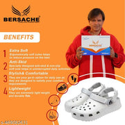Bersache  Lightweight Stylish Flats With High Quality Sole For Men (Grey-6136)