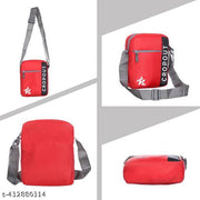 Premium Red Sling Bag for Boys Perfect Travel Companion & Travel Carry Bag
