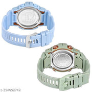 Digital Multi Function Kids Sports Watch for Boys & Girls (Pack of 2)